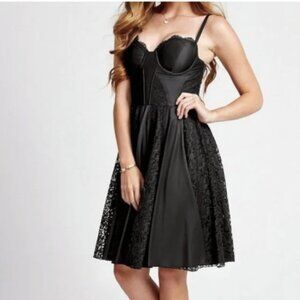 Black lace corset Guess Dress  NWT